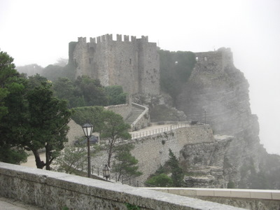 Back side of the Castle of Erice.